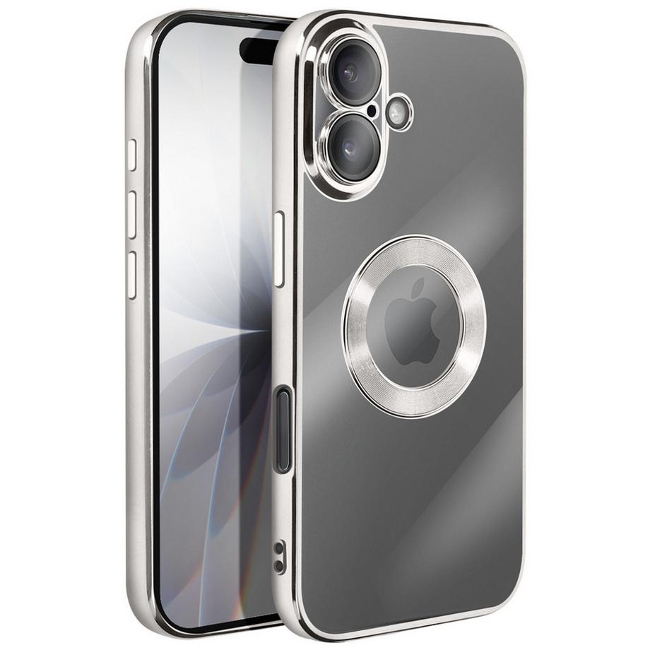 Avizar  Coque pour iPhone 17 avec Contour Chromé 