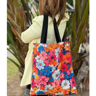 Only-bags.store Borsa tote estetica con cerniera Borsa di iuta stampata  