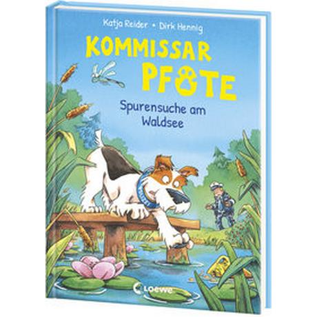 Kommissar Pfote (Band 7) - Spurensuche am Waldsee Reider, Katja; Loewe Erstes Selberlesen (Hrsg.); Hennig, Dirk (Illustrationen) Copertina rigida 