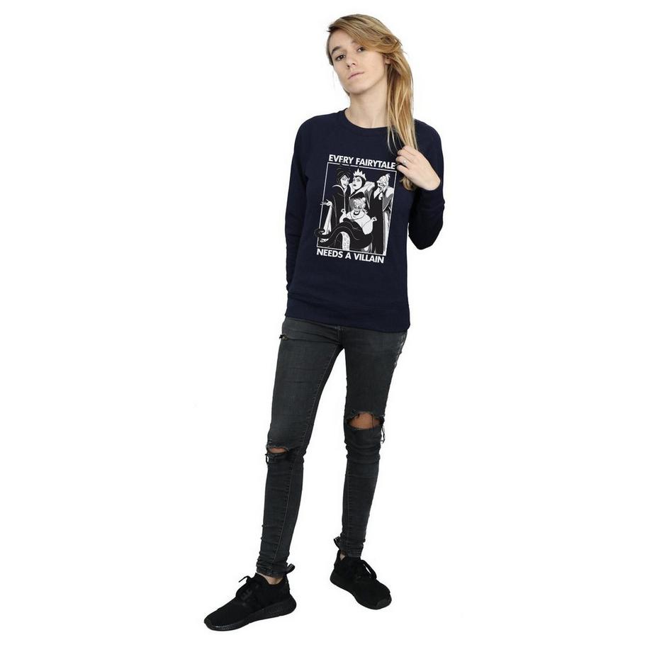 Disney PRINCESS Every Fairy Tale Needs A Villain Sweatshirt  