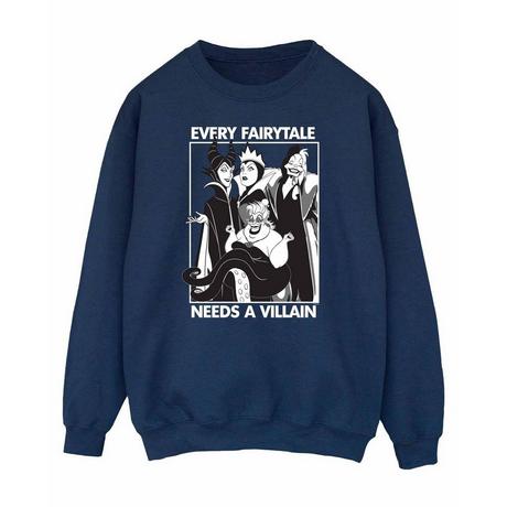 Disney PRINCESS  Every Fairy Tale Needs A Villain Sweatshirt 