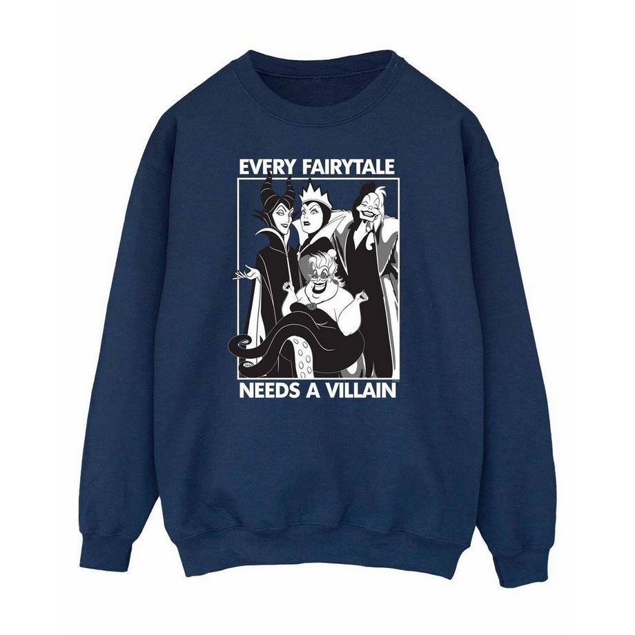 Disney PRINCESS Every Fairy Tale Needs A Villain Sweatshirt  
