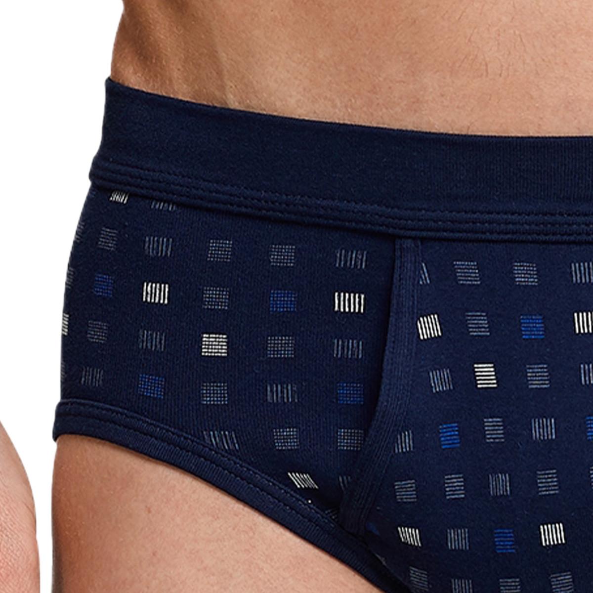 Schiesser Cotton Essentials Fines Côtes Slip de Sport Lot de 4  