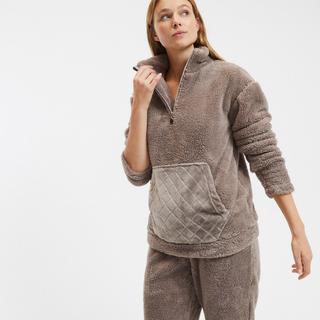 La Redoute Collections  Pyjama sherpa col montant zippé 