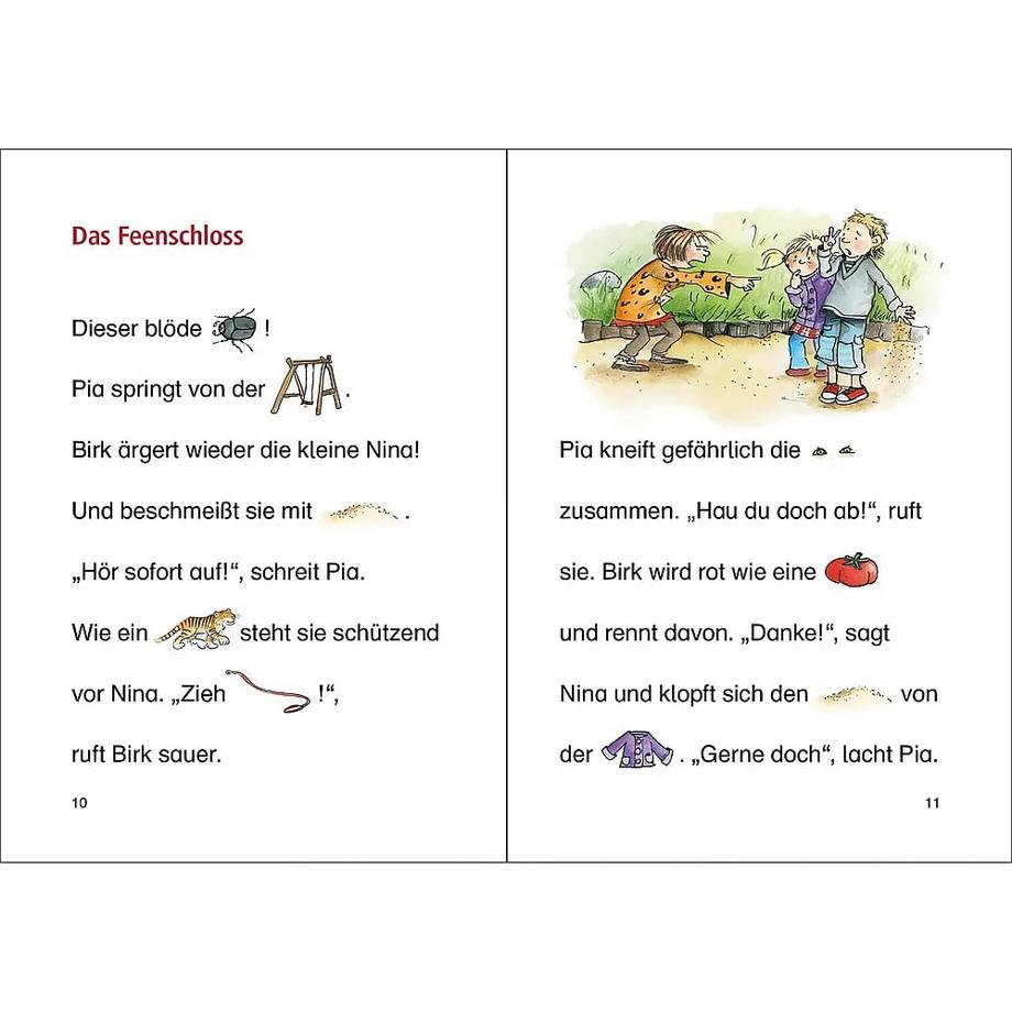 Lesenlernen in 3 Schritten - Die schönsten Feengeschichten Loewe Erstlesebücher (Hrsg.) Gebundene Ausgabe 