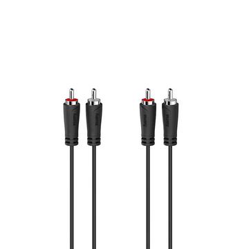 HAMA Kabel Audio 2 Cinch-Stecker – 2 Cinch-Stecker 5,0 m
