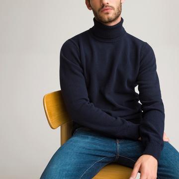 Pull col roulé en Lambswool