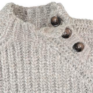 La Redoute Collections  Grobstrickpullover mit Stehkragen 