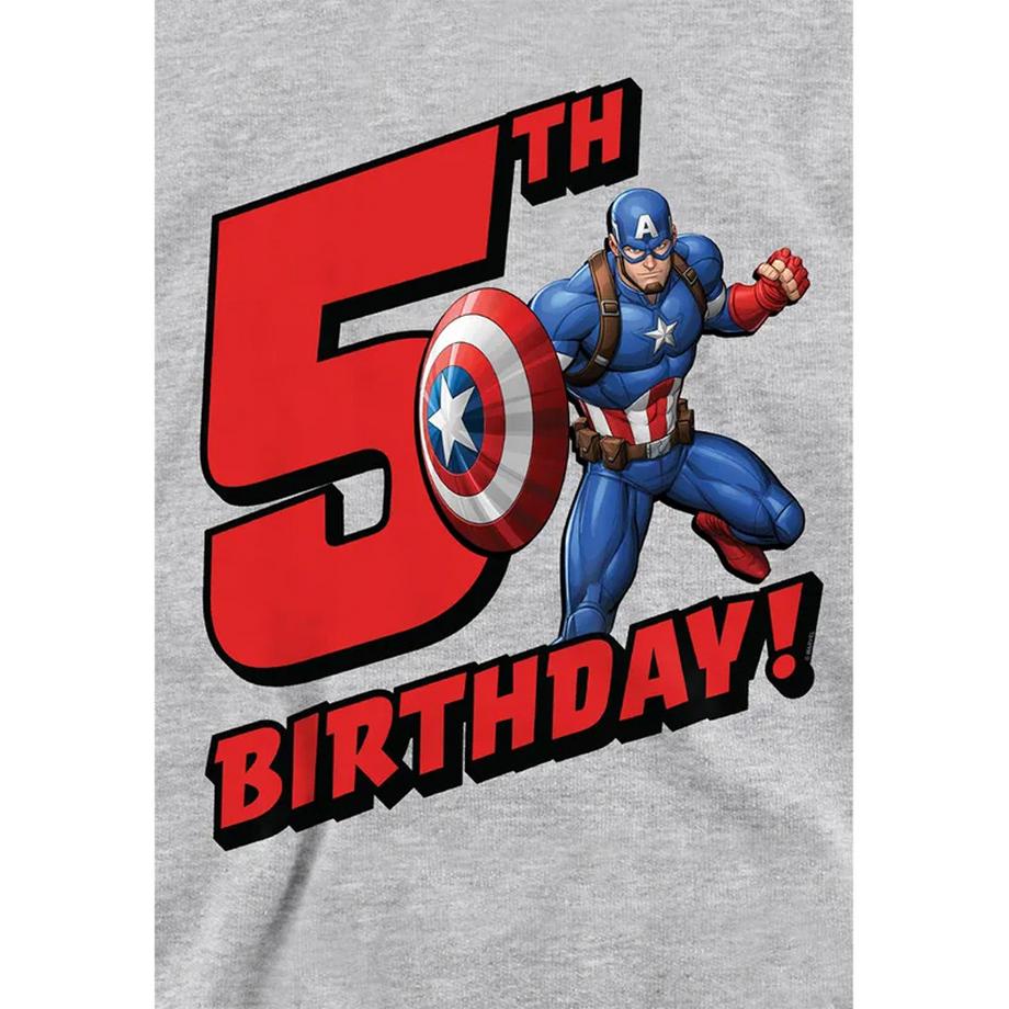CAPTAIN AMERICA  5th Birthday Felpa Con Cappuccio Erica Da Indossare 