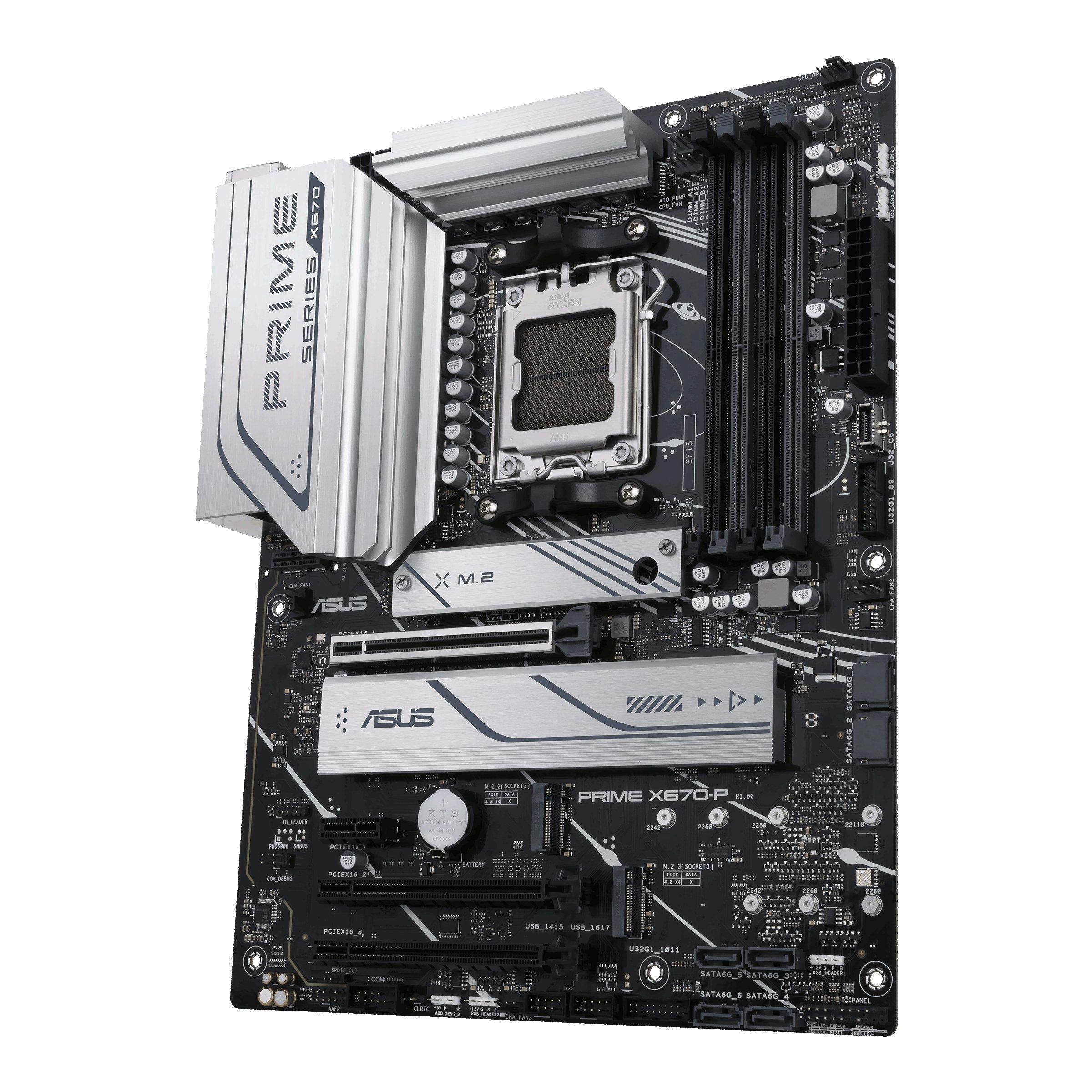 ASUS  PRIME X670-P-CSM AMD X670 Sockel AM5 ATX 