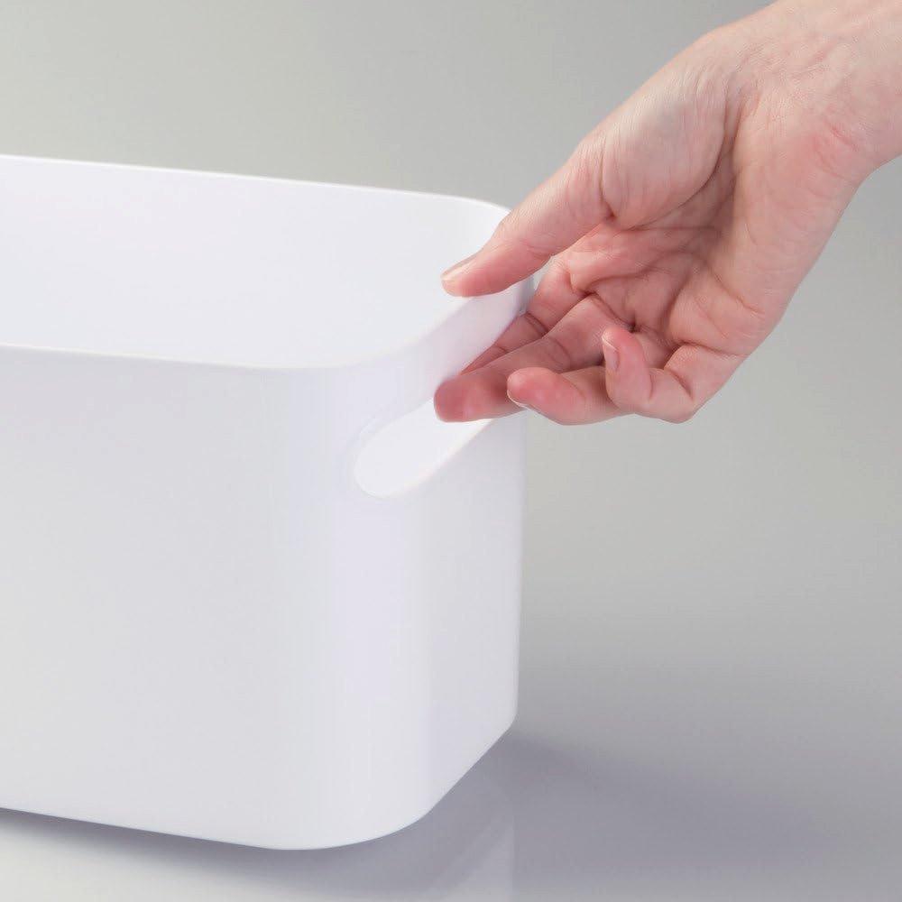iDesign iDesign UNA - Boîte de rangement blanc - 25.4x15.2x15.2cm  