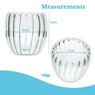 Intirilife Doppelwandige Thermo Gläser  
