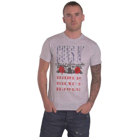 Guns N Roses Guns N' Roses Logo Print T-Shirt  
