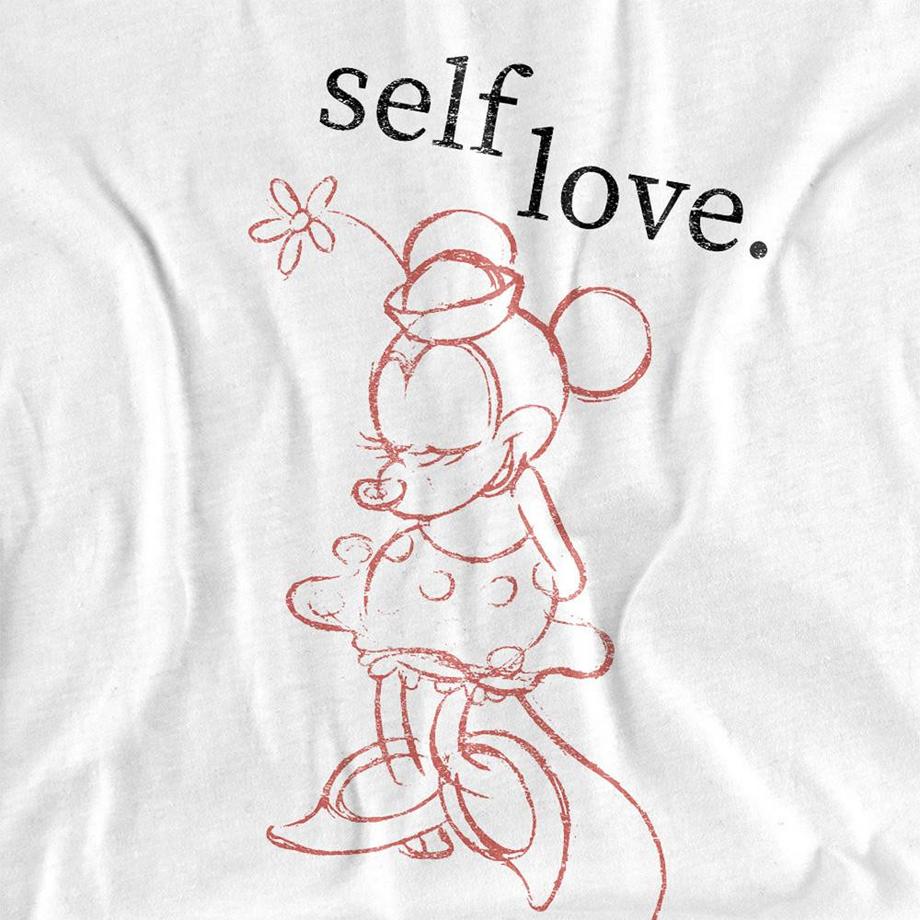 Disney Self Love Minnie Mouse T-Shirt Maniche Lunghe  