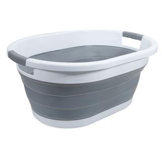 Intirilife Panier à linge pliable en plastique et silicone avec poignées  