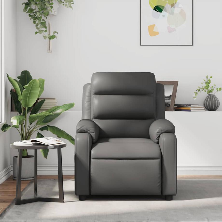 VidaXL Fauteuil inclinable de massage cuir artificiel  