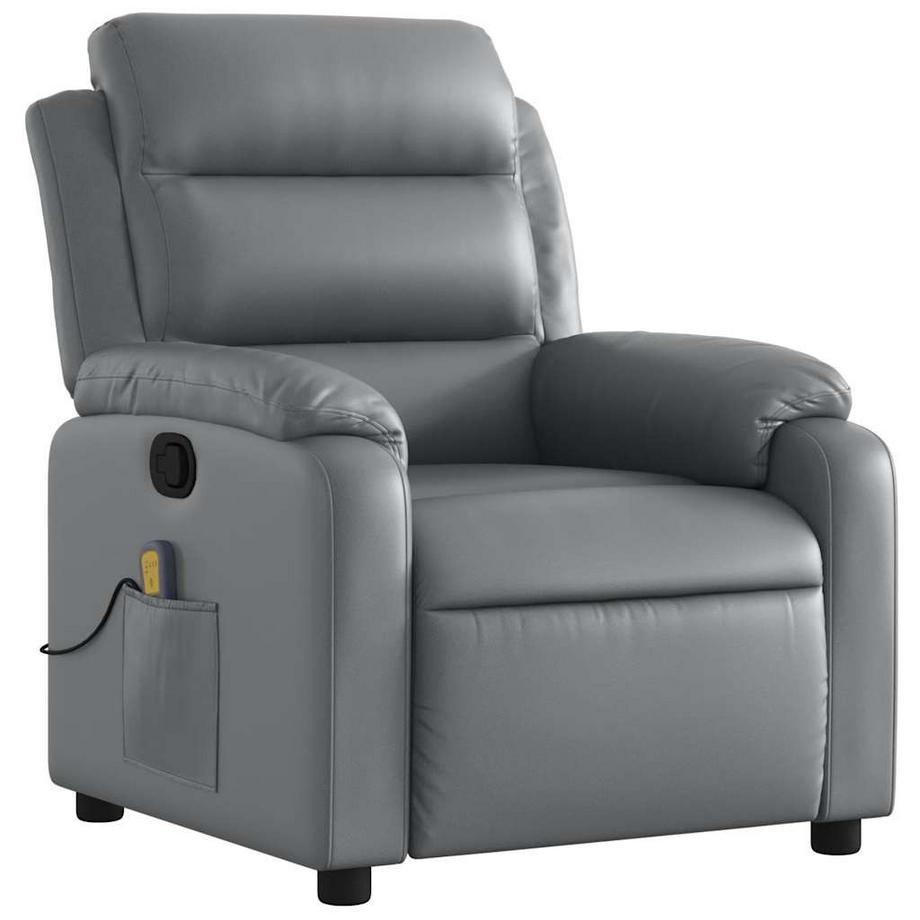 VidaXL Fauteuil inclinable de massage cuir artificiel  