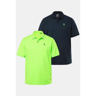 JP1880 Poloshirts 2er-Pack Halbarm Piqué Bruststick  