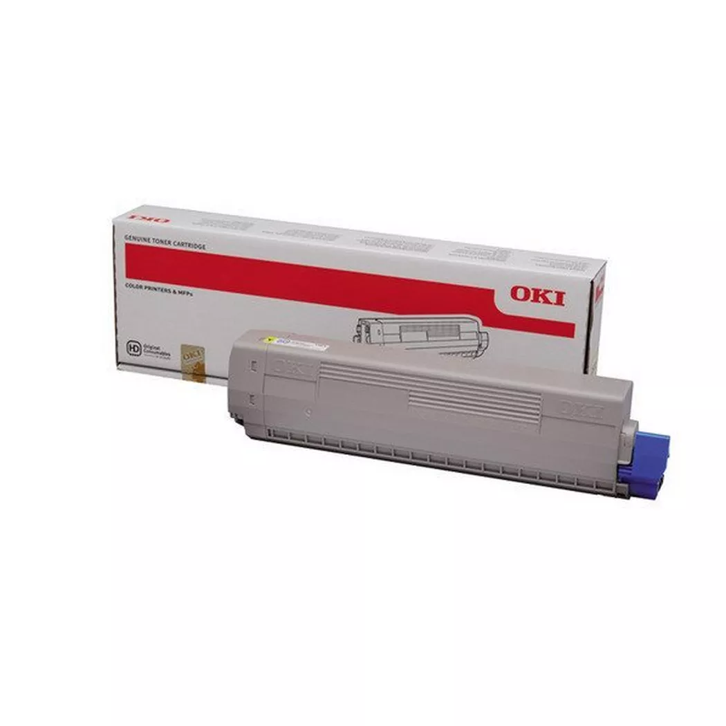 OKI – Toner yellow 44844613 C822 7300 Seiten, Grau, One Size