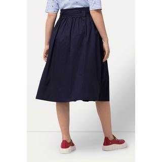 Ulla Popken Faltenrock A-Linie Komfortbund Bindeband  