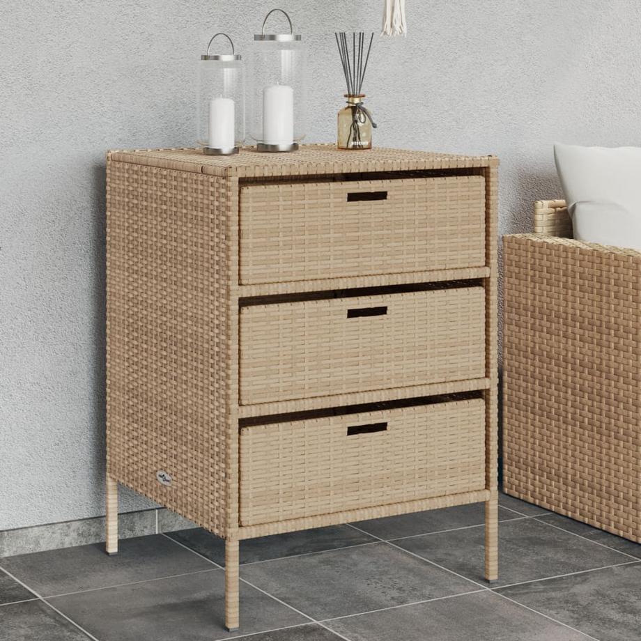 VidaXL Gartenschrank poly-rattan  