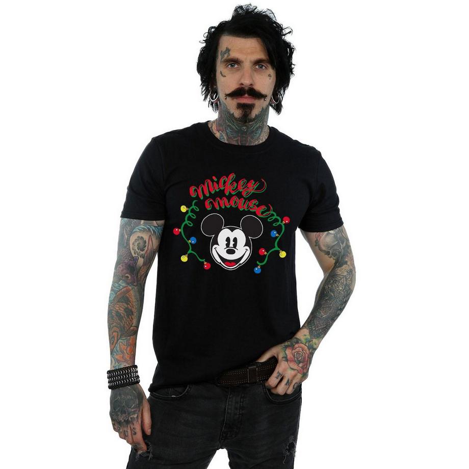 Disney Mickey Mouse Christmas Lights T-Shirt  