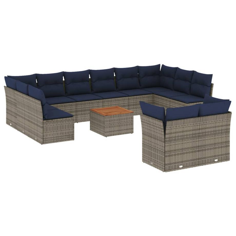 set divano da giardino Polirattan