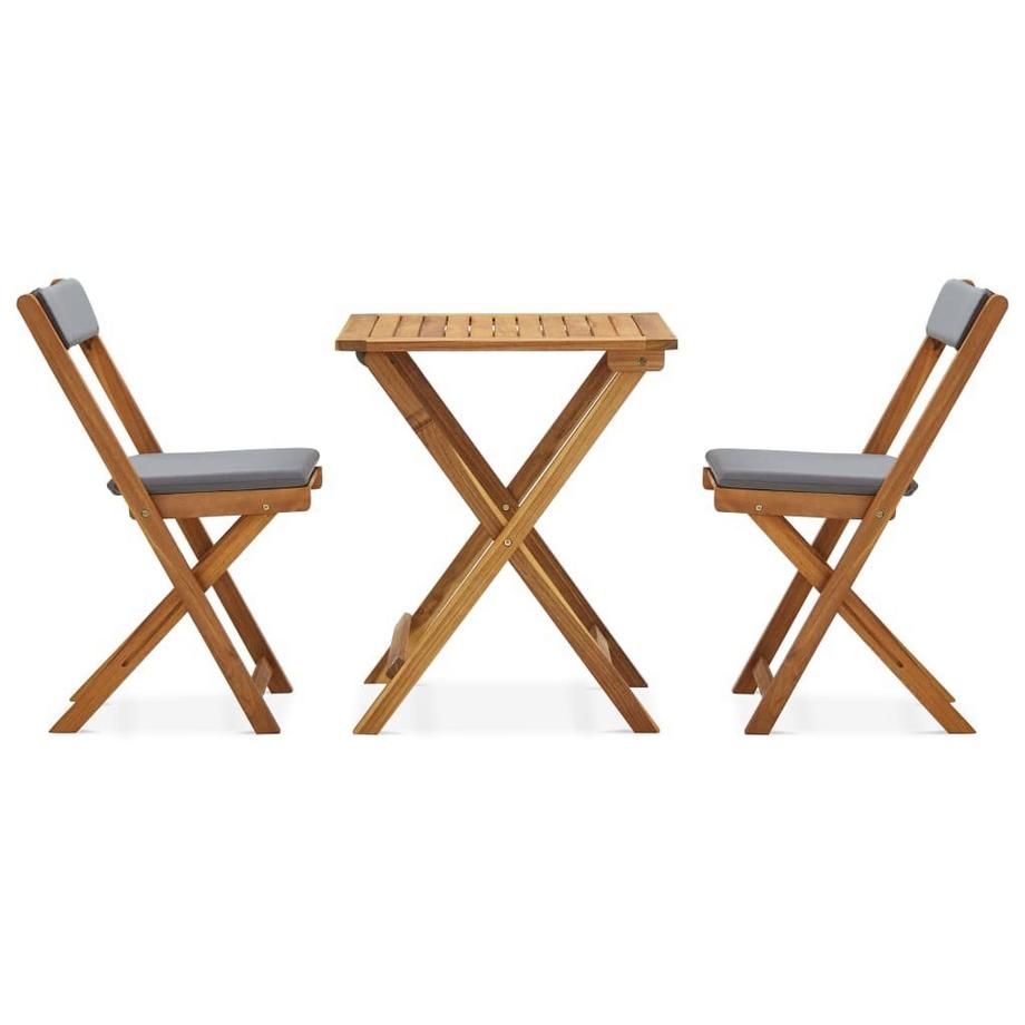 VidaXL Ensemble de bistro bois  