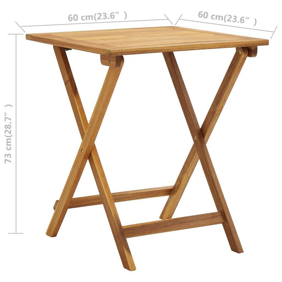 VidaXL Ensemble de bistro bois  