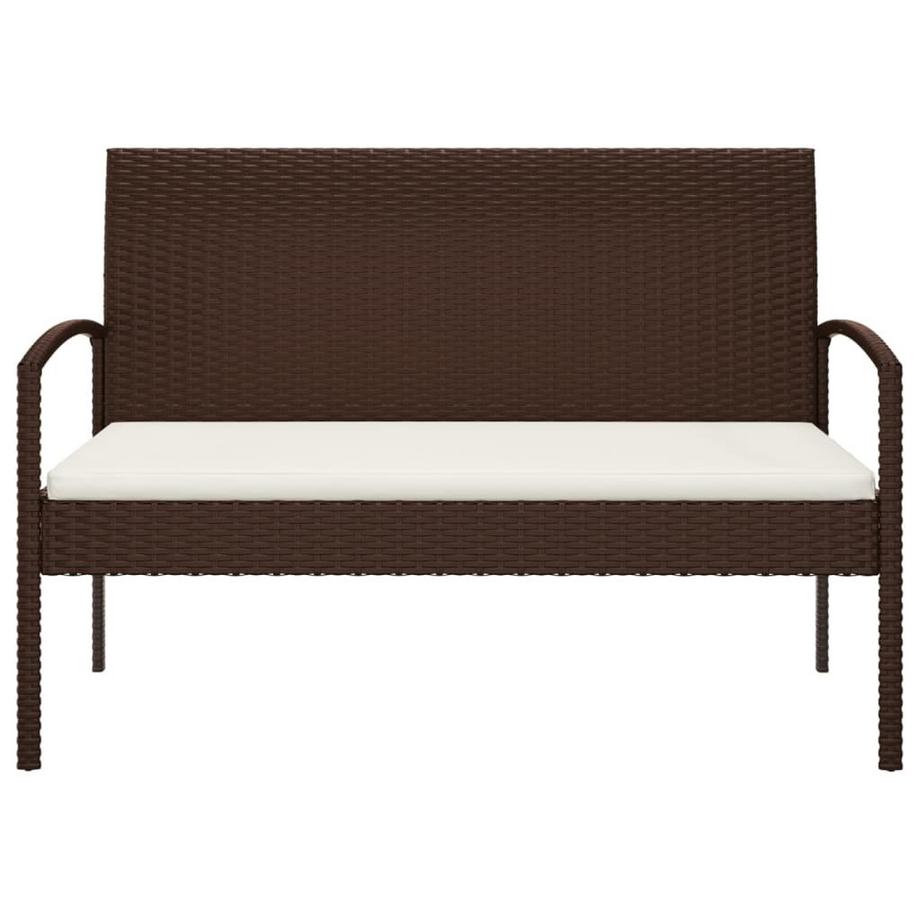 VidaXL Gartenbank poly-rattan  