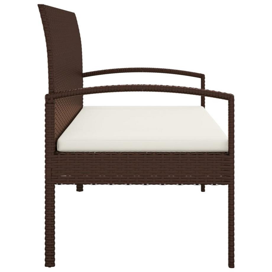 VidaXL Gartenbank poly-rattan  