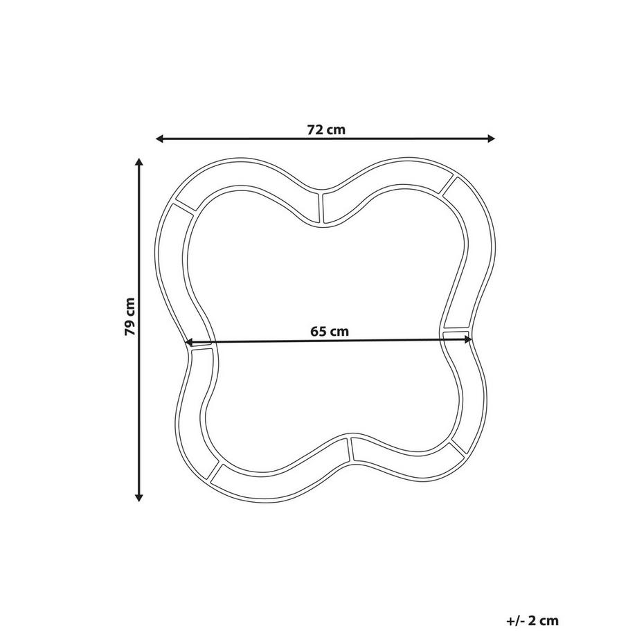 Beliani Wandspiegel aus Glas  PULNOY  