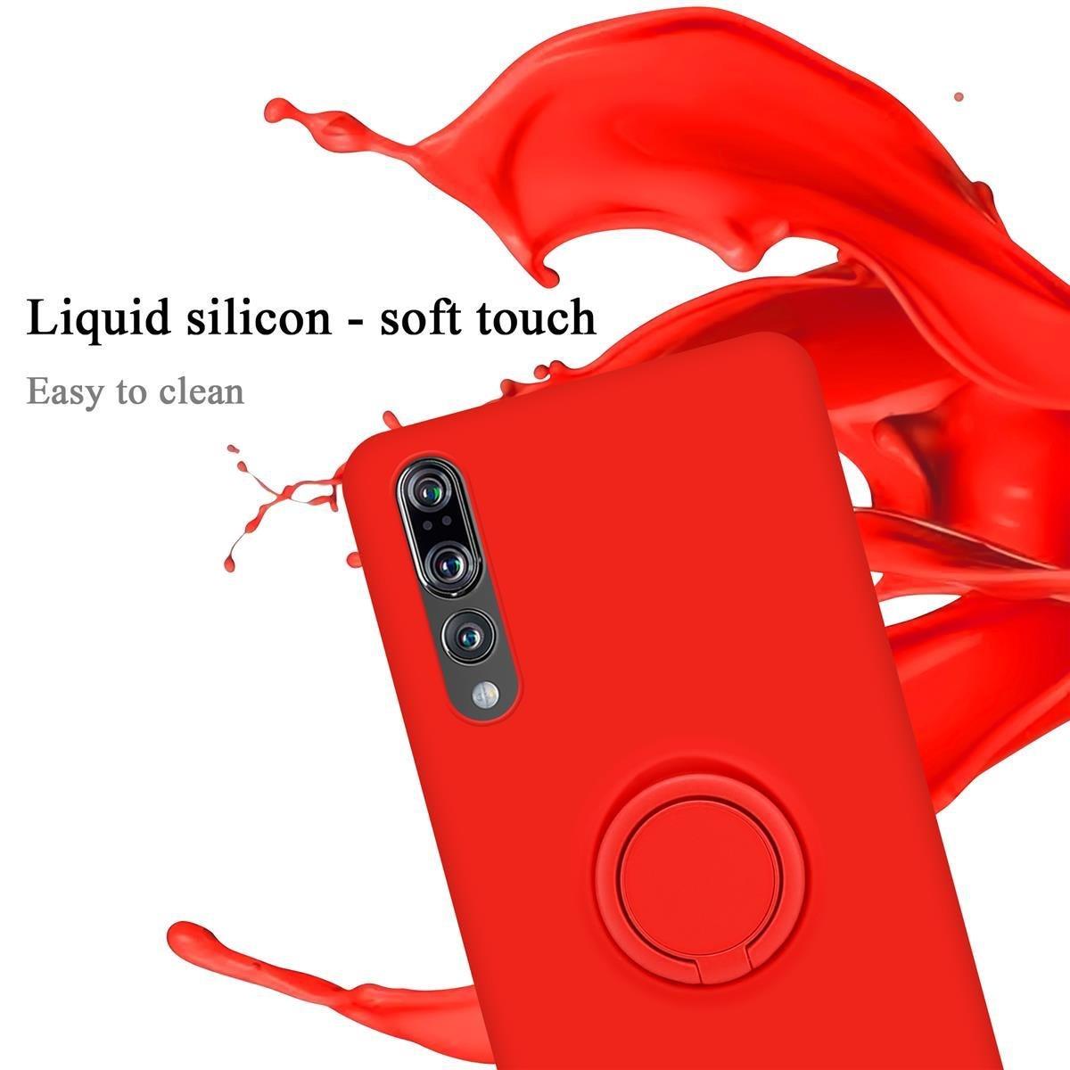 Cadorabo  Hülle für Huawei P20 PRO  P20 PLUS TPU Silikon mit Ring Liquid 