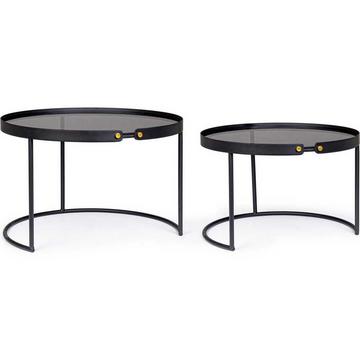 Table d&#039;appoint Zeina ronde L (lot de 2)