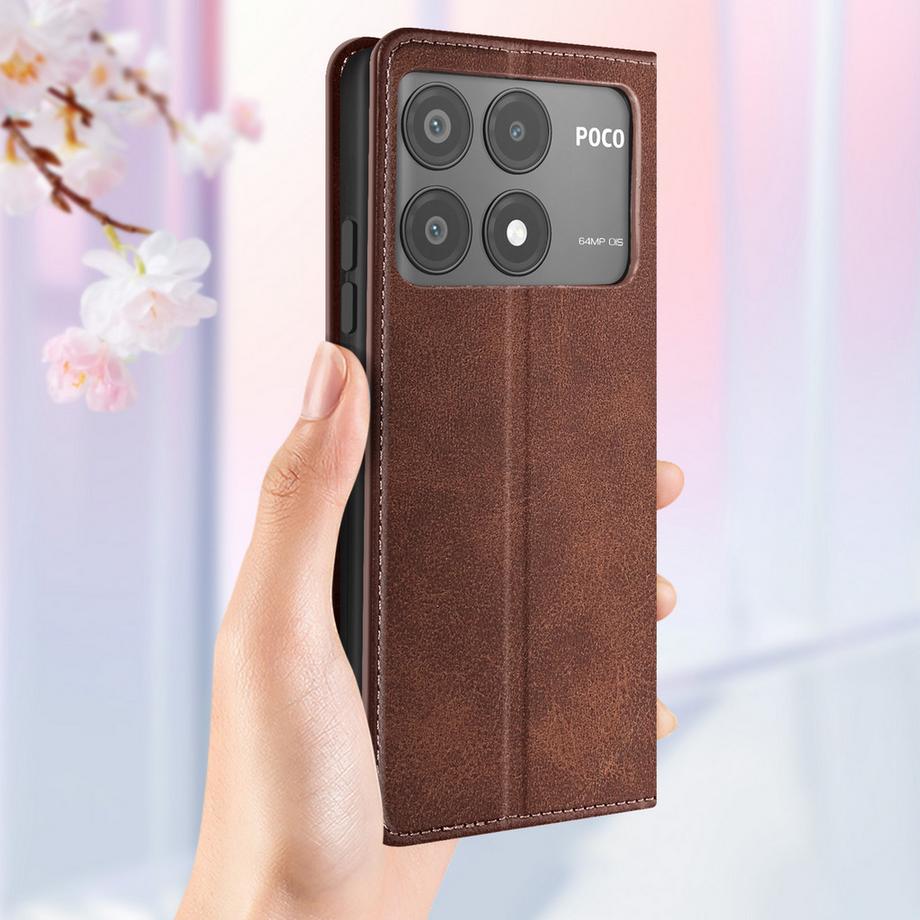 Avizar  Étui Xiaomi Poco X6 Pro 5G Marron foncé 