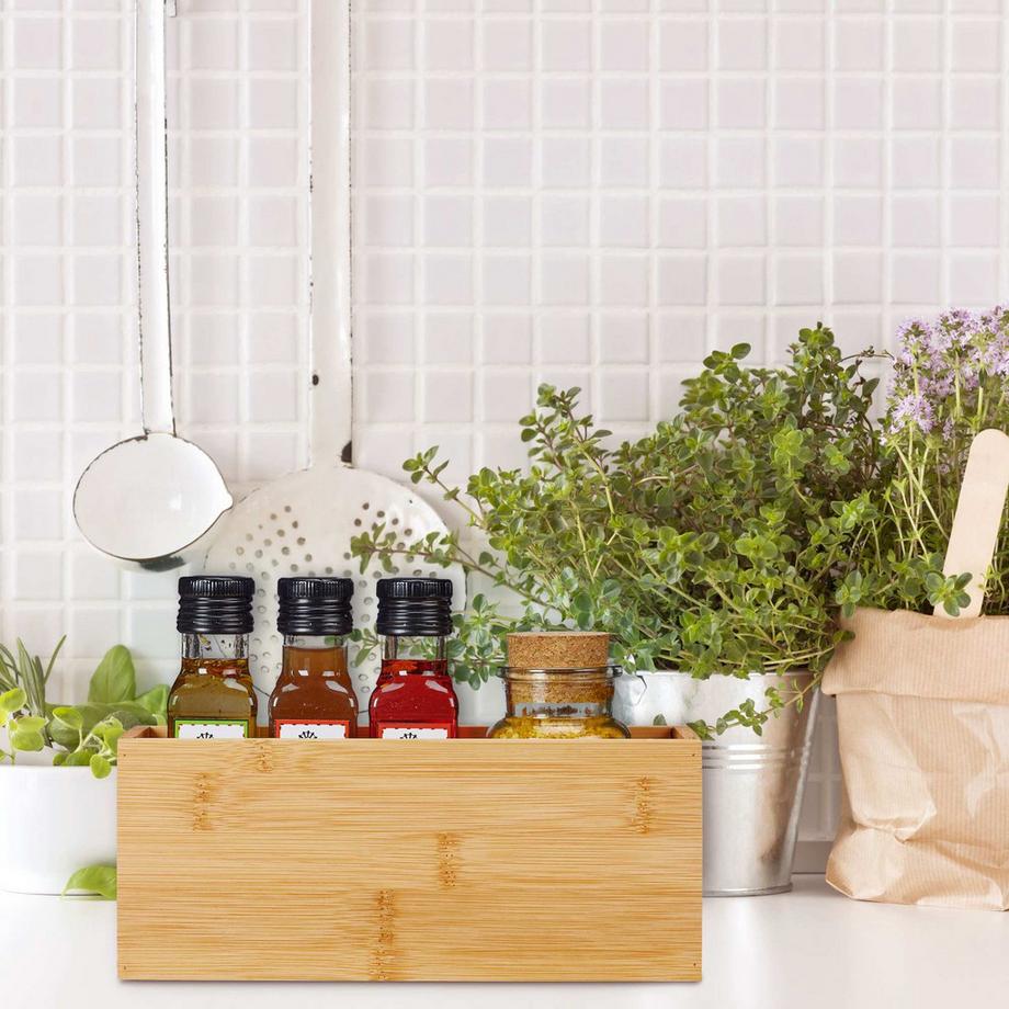 Northix Boîte de rangement en bambou  