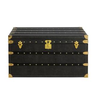 ANGEL CERDA Baule in pelle nera  