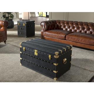 ANGEL CERDA Baule in pelle nera  