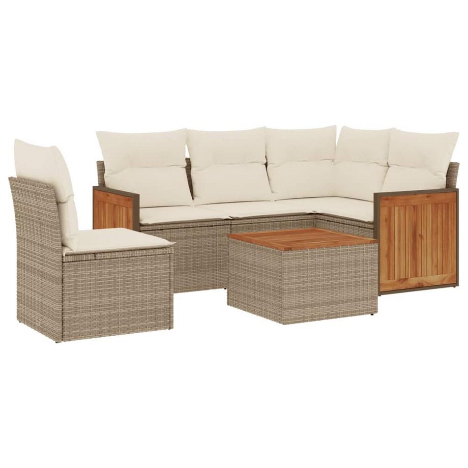 set divano da giardino Polirattan