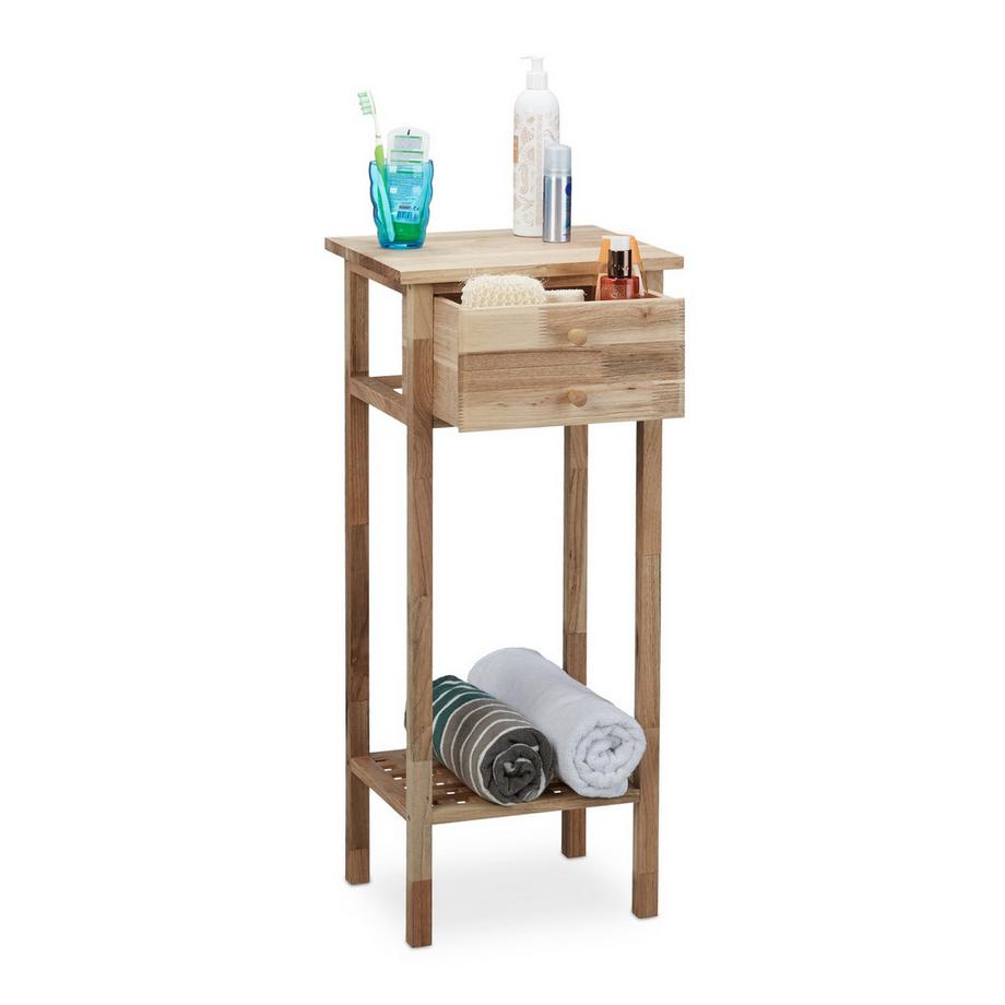 B2X Tavolino laterale in noce con cassetto  