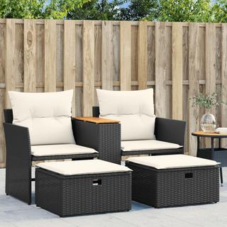 VidaXL Canapé de jardin rotin synthétique  