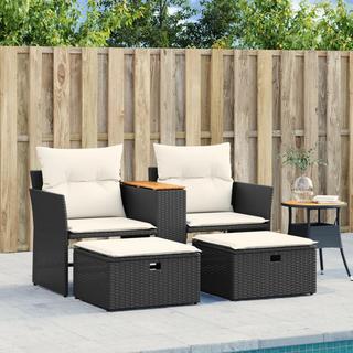 VidaXL Canapé de jardin rotin synthétique  