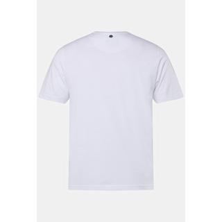 JP1880  T-shirt con mezze maniche, stampa sul petto e scollo a girocollo, fino alla tg. 8XL 