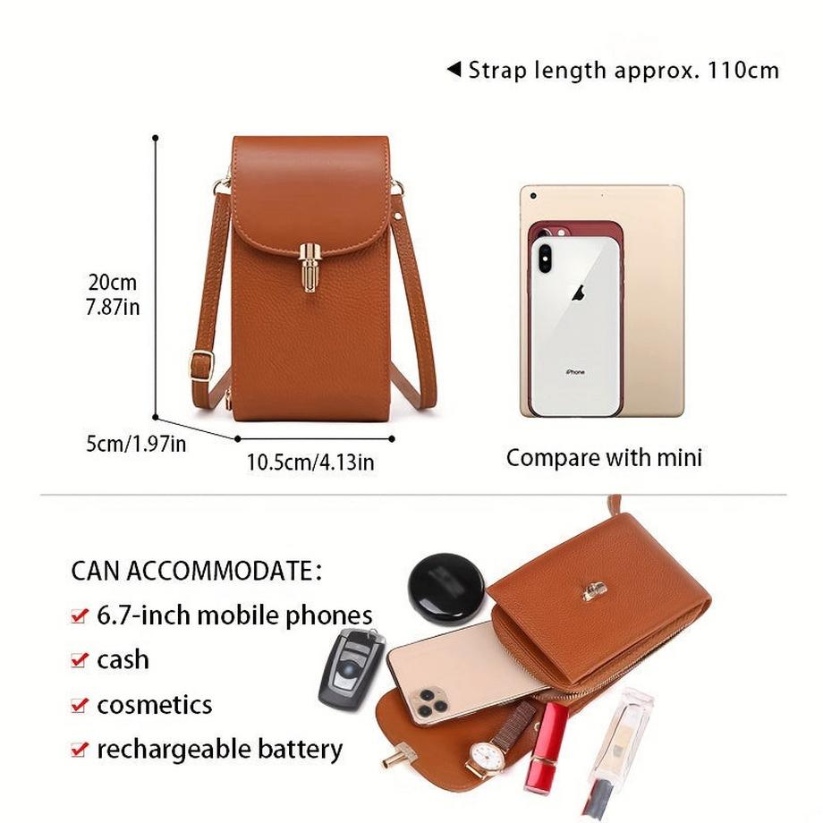 Only-bags.store Handytasche mit 8 Kartenfächer Umhängetasche  