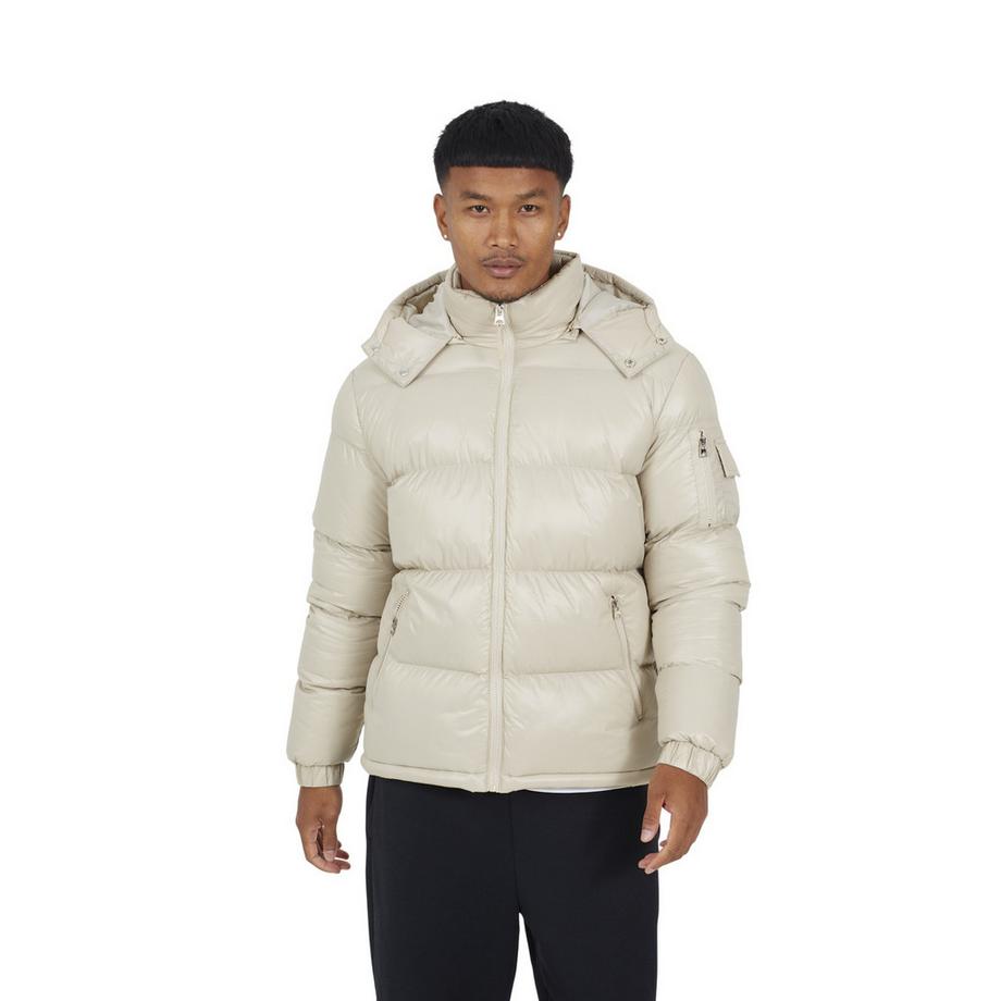 Giacca Imbottita Nylon Collo A Imbuto