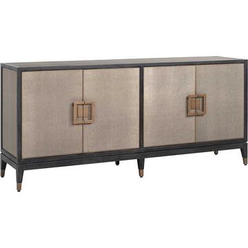 Sideboard Bloomville noir or brossé 193
