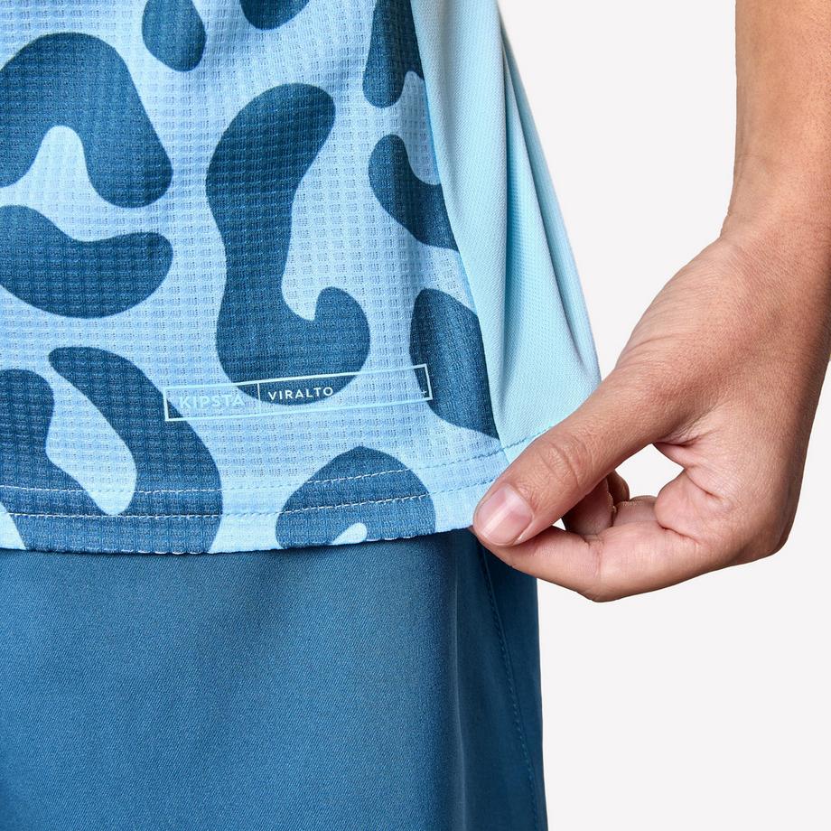 KIPSTA  T-shirt calcio bambina maniche corte poliestere 