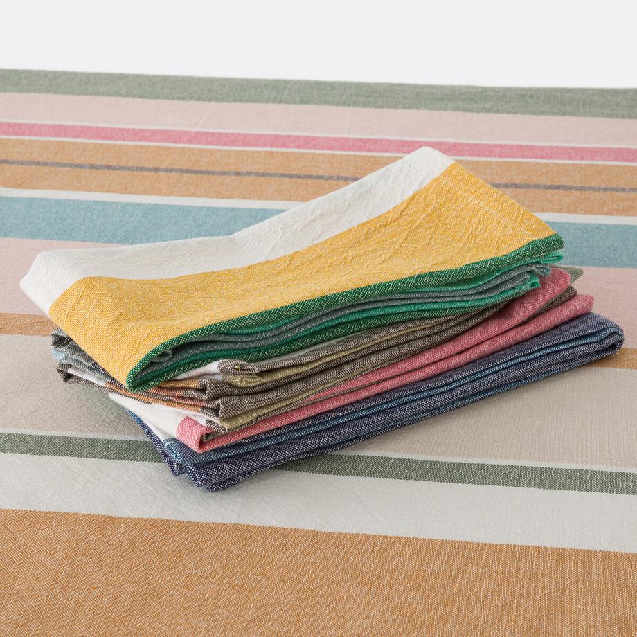 La Redoute Intérieurs  Nappe rayures coton lavé tissé-teint 