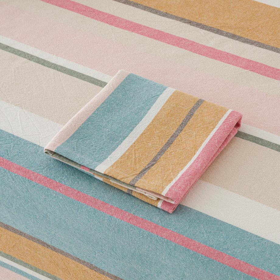 La Redoute Intérieurs  Nappe rayures coton lavé tissé-teint 
