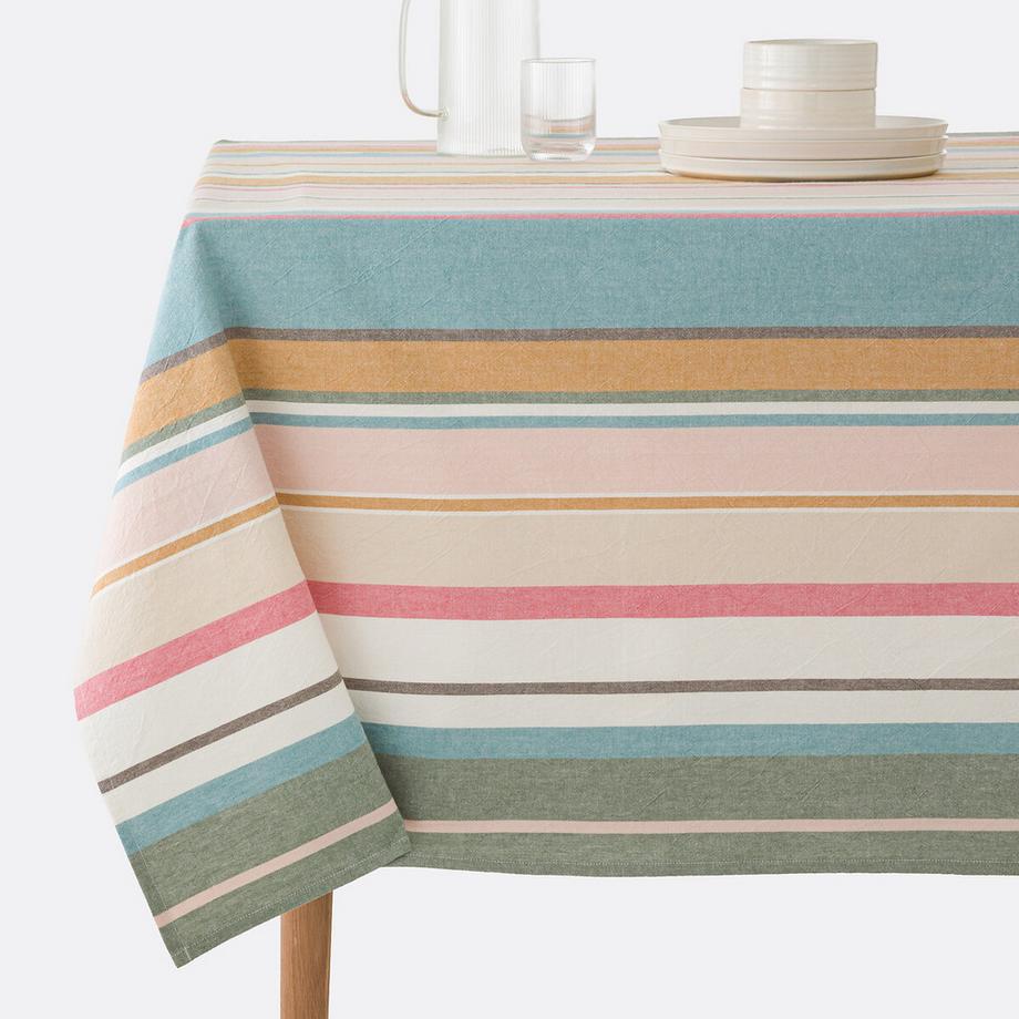 La Redoute Intérieurs  Nappe rayures coton lavé tissé-teint 